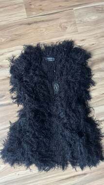 Y2k Vertigo Shaggy Vest XS/S